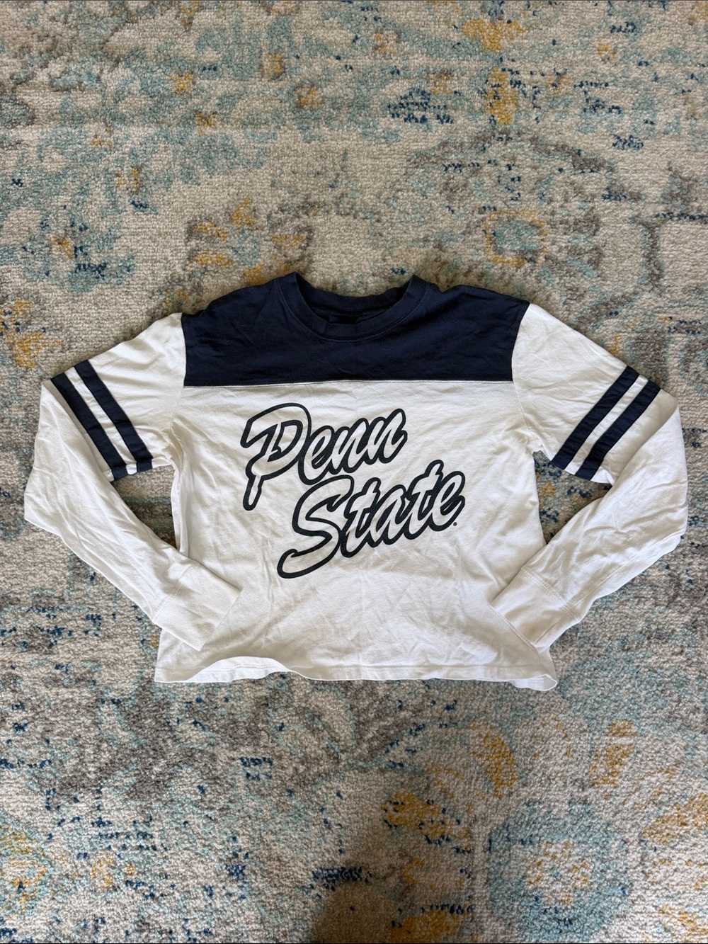 Penn State Long Sleeve Cropped Tee